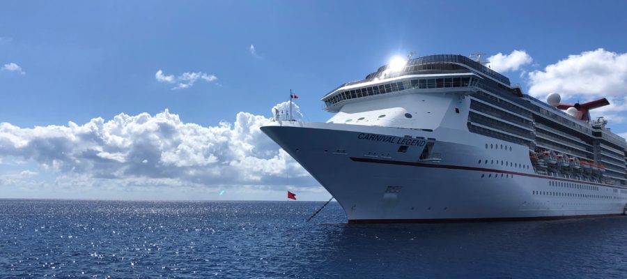 Carnival Legend on water