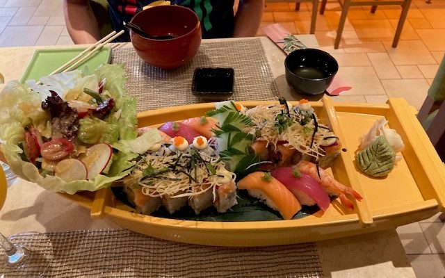 carnival cruise sushi boat