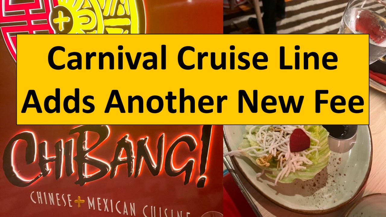 Carnival Cruise Line Charging New Fee!