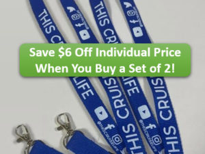 Set of 2 This Cruise Life Lanyards