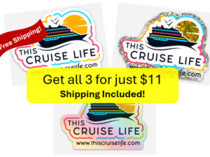 3-Pack of This Cruise Life Stickers