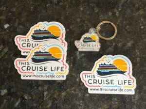 This Cruise Life Keychain, Magnet, and Sticker Bundle