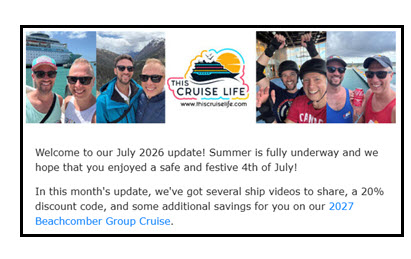 Cruise News and Tips Newsletter