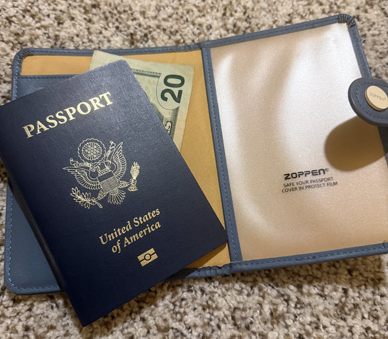 Passport holder pocket