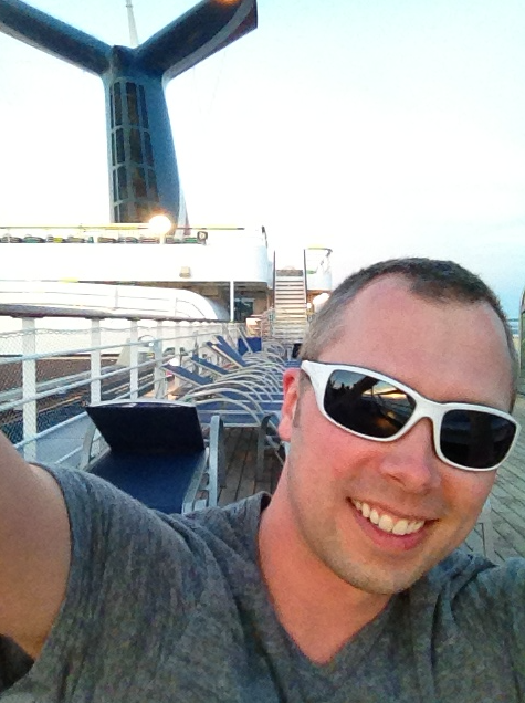 Cruise Sailing Stats - Selfie of Mark on Cruise Number 1