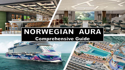 image with 4 different squares that features renderings of the new Norwegian Aura