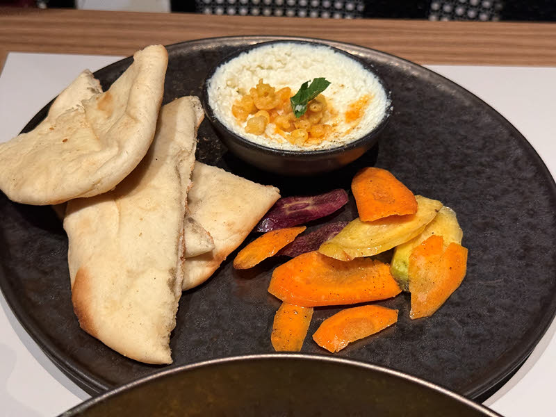 Silky Whipped Paneer Dip - garlicky naan, pickled lime honey